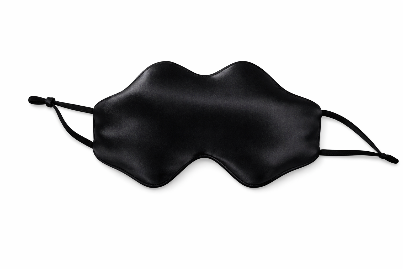 100% Mulberry Silk Sleepwear Eye Mask - Signature Black